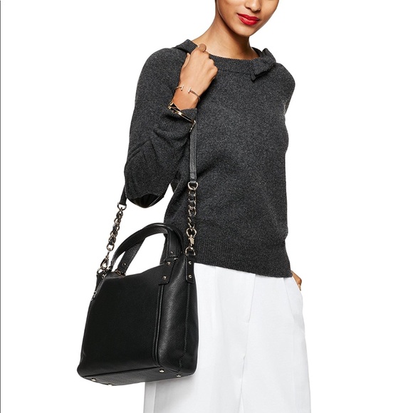 ♠️ Kate Spade Pine St Small Kori Black Leather Bag - Picture 5 of 8